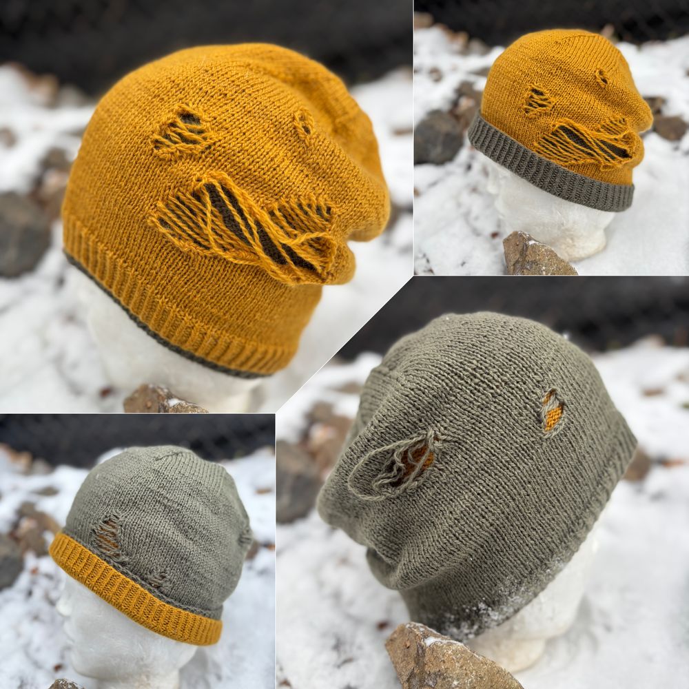 4 in 1 Distressed hat