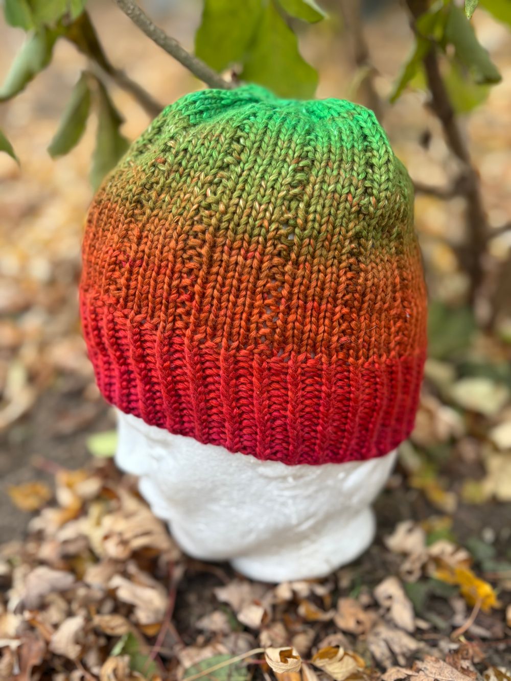Rainbow gradient hat